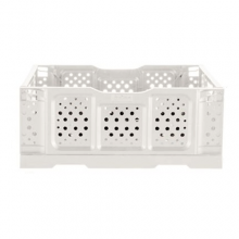 Cassetta in plastica opla' pieghevole cm 40x30x17h panna tuttofare frutta cesta