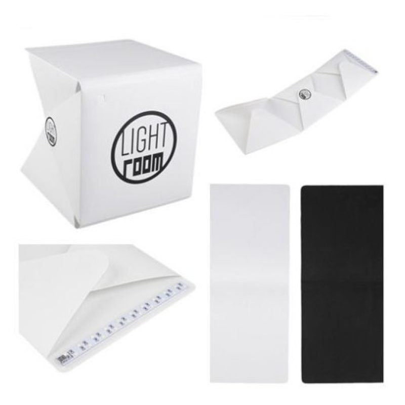 DOBO Studio fotografico cubo tenda box luce LED 4 sfondi kit foto e...
