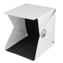 Studio fotografico cubo tenda box luce LED doppio sfondo kit foto esposizione