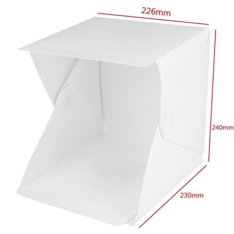 DOBO Studio fotografico cubo tenda box luce LED 4 sfondi kit foto e...