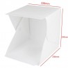 Studio fotografico cubo tenda box luce LED doppio sfondo kit foto esposizione