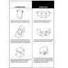 Studio fotografico cubo tenda box luce LED doppio sfondo kit foto esposizione