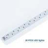 Studio fotografico cubo tenda box luce LED doppio sfondo kit foto esposizione