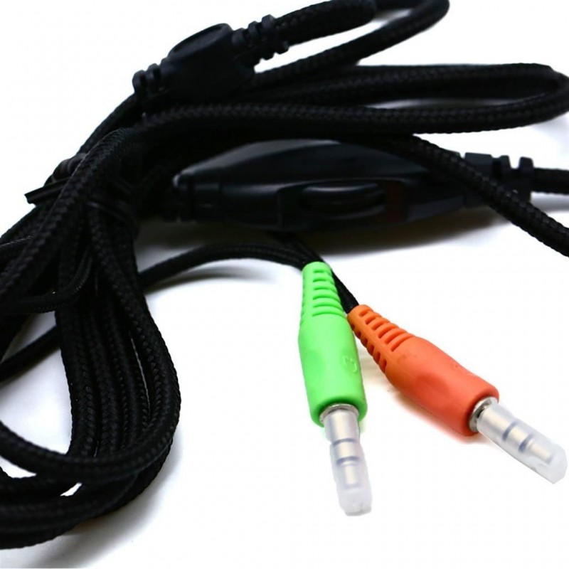 Cuffie Skype PC Headset Headphones con microfono Computer Gaming Chat 2 jack 3.5
