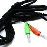 Cuffie Skype PC Headset Headphones con microfono Computer Gaming Chat 2 jack 3.5
