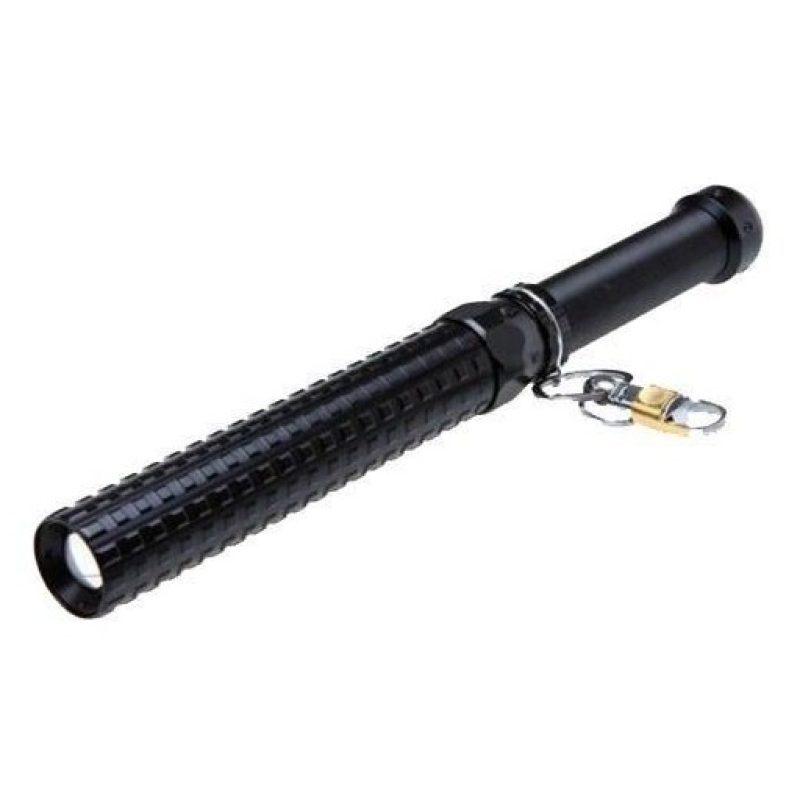 Torcia tattica militare 50000W zoom allungabile fino a 40cm manganello sicurezza