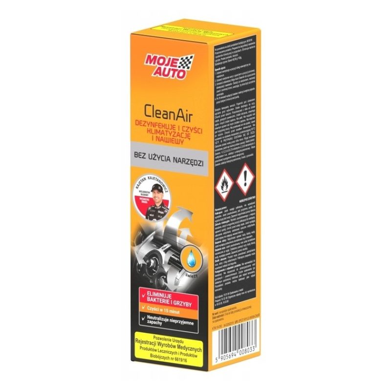 Moje AUTO Moje Auto CleanAir Spray Disinfettante Climatizzatore Pro...