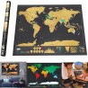 Mappa del mondo personalizzabile da grattare cartina world map scratch regalo