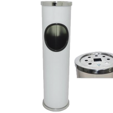 Pattumiera Posacenere da terra in metallo Per Esterni e Interni bidone spazzatura