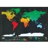 Mappa del mondo personalizzabile da grattare cartina world map scratch regalo