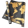 Mappa del mondo personalizzabile da grattare cartina world map scratch regalo