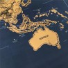 Mappa del mondo personalizzabile da grattare cartina world map scratch regalo