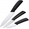 Colettli da cucina lama ceramica bianco nero impugnatura gommata antiscivolo