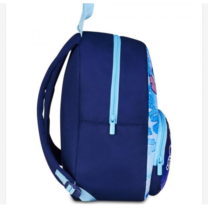 Seven Zainetto Asilo Stitch con Tasche e Zip Colorate – Schienale e...