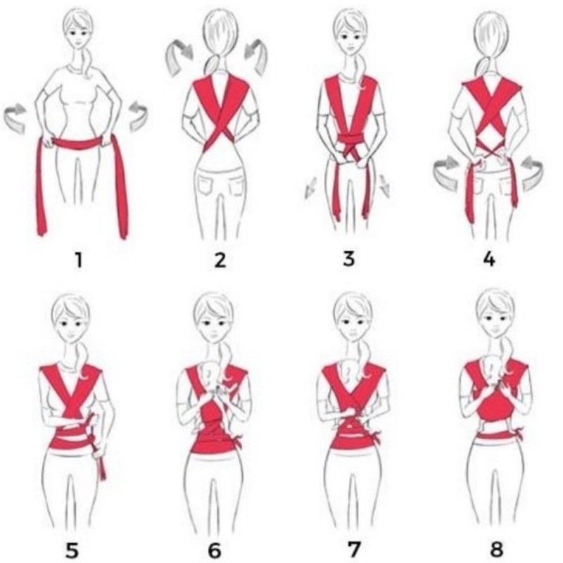 Fascia porta bimbo bimba bebe neonato mamma marsupio trasporto mani libere