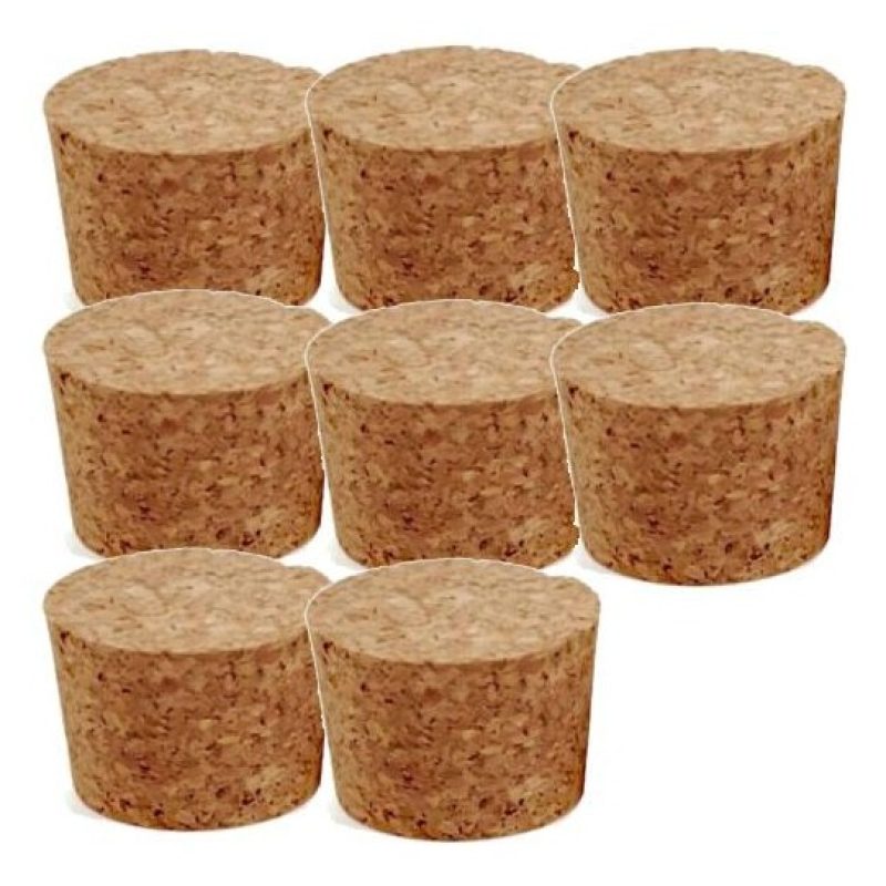 8x Tappi di sughero bottiglie bottiglia assortiti varie misure boccette cucina