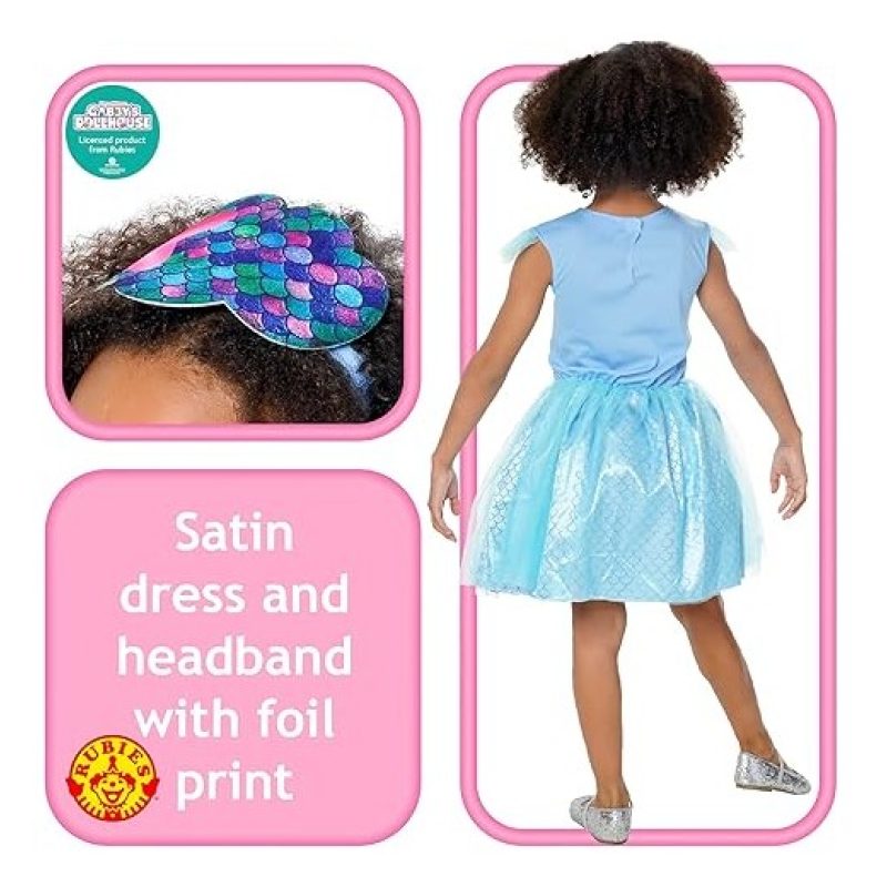 Rubie's Rubies Costume Gabby Siregatta Costume carnevale Bambina 3-...