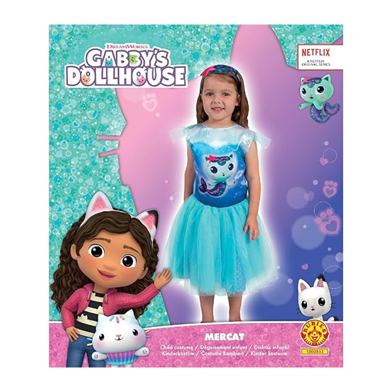 Rubie's Costume Ufficiale Cenerentola Per Bambine E Ragazze – Abito In Raso Dorato Con Fiocco Rosso – Licenza Originale