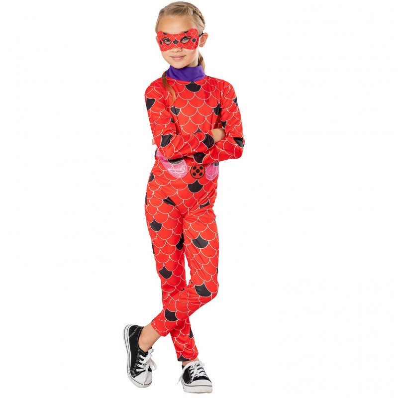 Costume Ladybug Rubie's Miraculous vestito coccinella rossa bambina