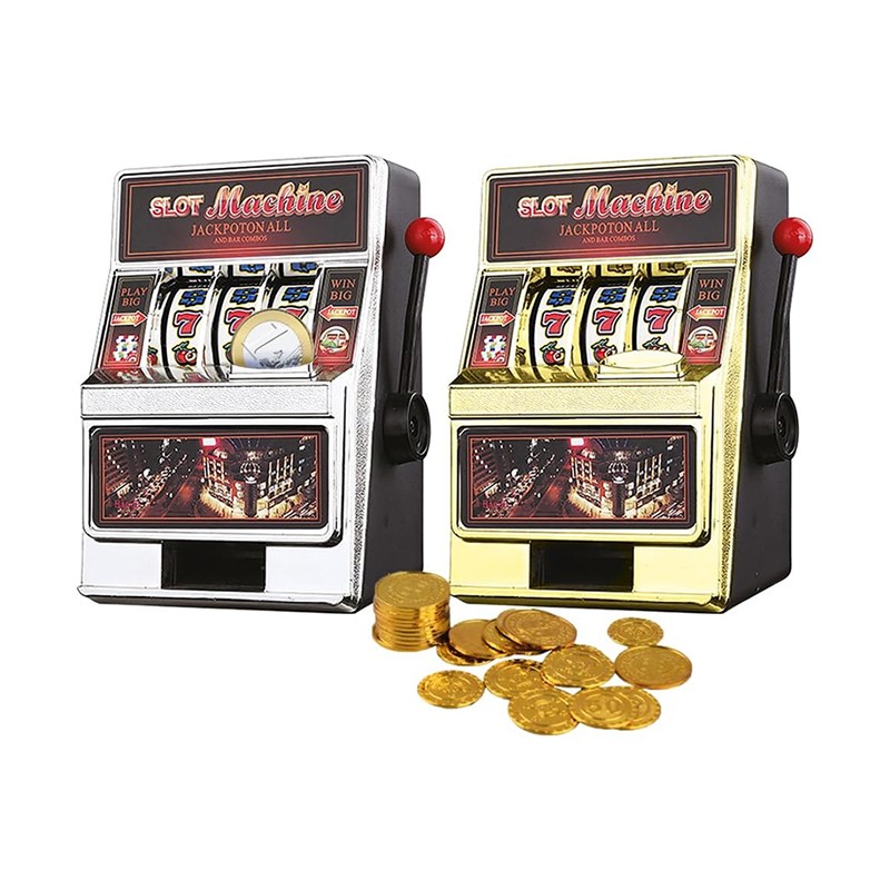 Salvadanaio mini Slot Machine Leva Stile Las Vegas Gioco Arcade Idea Regalo