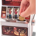 Salvadanaio mini Slot Machine Leva Stile Las Vegas Gioco Arcade 24x37 cm