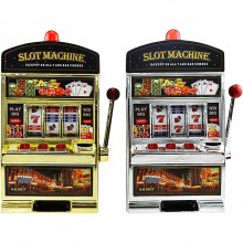 Salvadanaio mini Slot Machine Leva Stile Las Vegas Gioco Arcade 24x37 cm