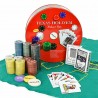 Generico Poker texas hold'em set 2 mazzi carte 240 chips fiches pan...