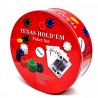 Generico Poker texas hold'em set 2 mazzi carte 240 chips fiches pan...