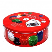 Poker texas hold'em set 2 mazzi carte 240 chips fiches panno verde bottone gioco