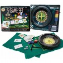 Kit Giochi Da Tavolo Adulti Casinò Poker Set Blackjack Roulette fiches carte