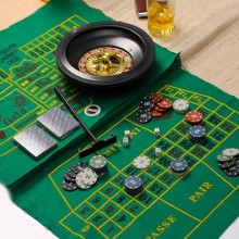 Kit Giochi Da Tavolo Adulti Casinò Poker Set Blackjack Roulette fiches carte