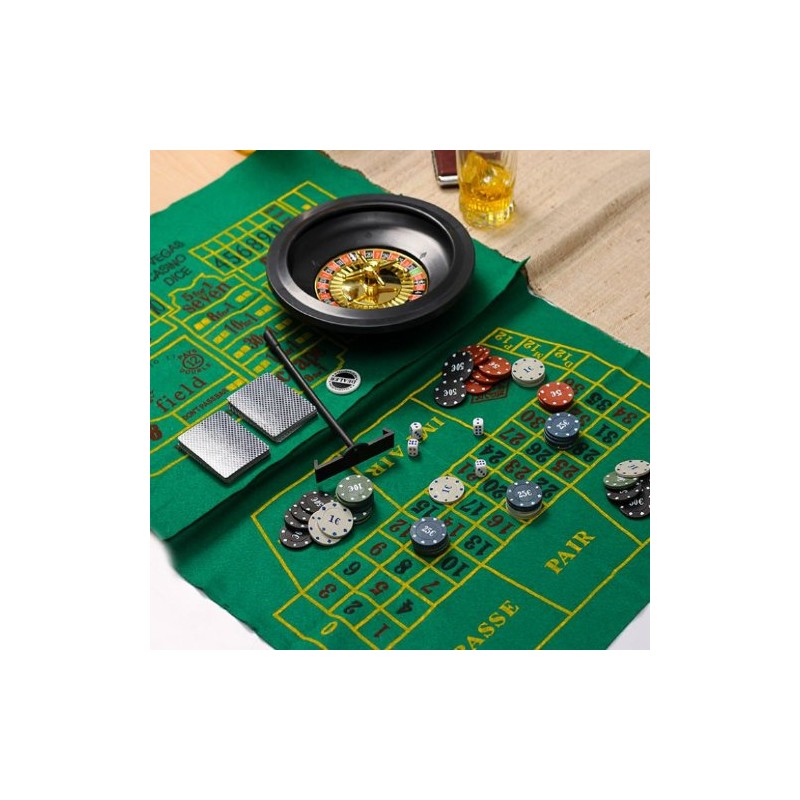 Generico Kit Giochi Da Tavolo Adulti Casinò Poker Set Blackjack Rou...