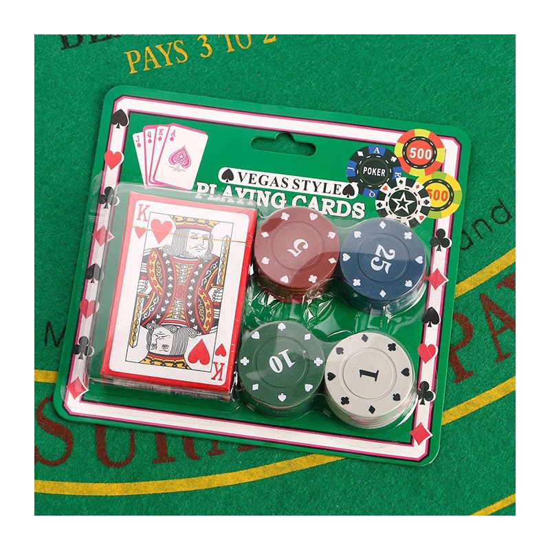 Generico 1 mazzo di Carte da gioco poker 52 plastificate Black Jack...