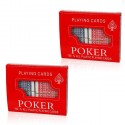 4x mazzi Carte da gioco poker 52 carte plastificate giochi Ramino Burraco scala 
