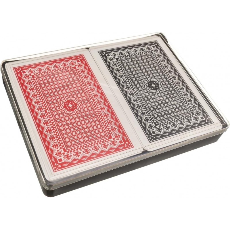 4x mazzi Carte da gioco poker 52 carte plastificate giochi Ramino B...