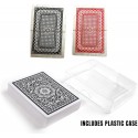 4x mazzi Carte da gioco poker 52 carte plastificate giochi Ramino Burraco scala 
