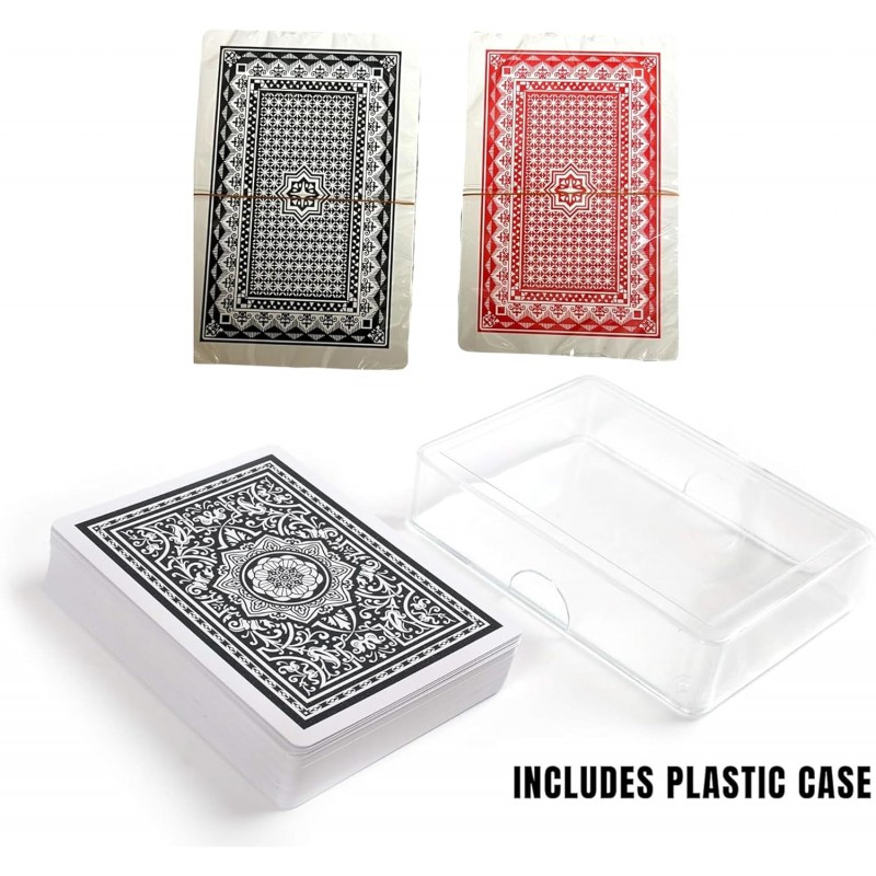 4x mazzi Carte da gioco poker 52 carte plastificate giochi Ramino B...