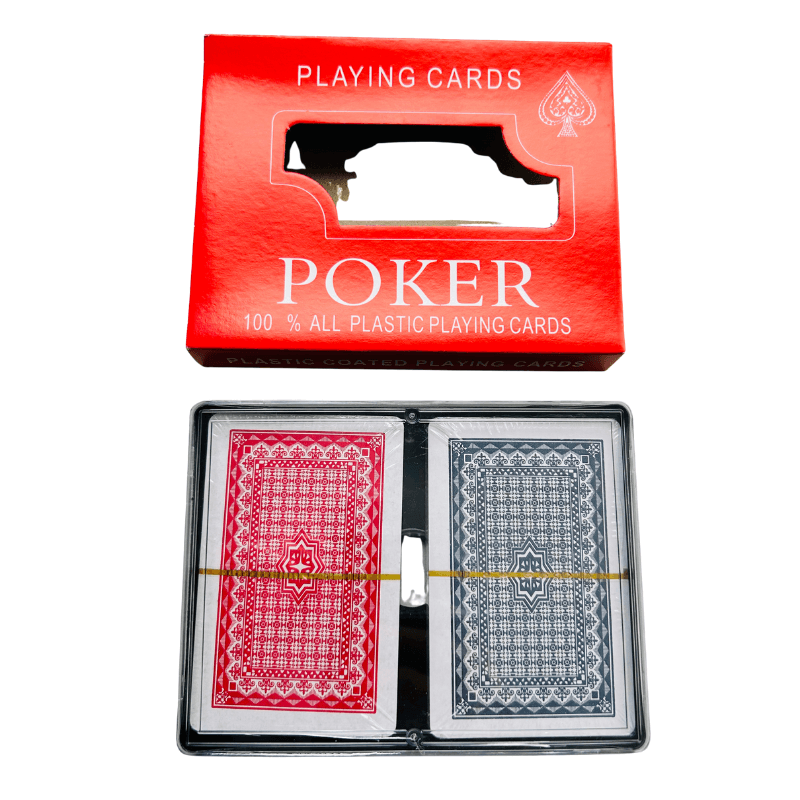 4x mazzi Carte da gioco poker 52 carte plastificate giochi Ramino B...