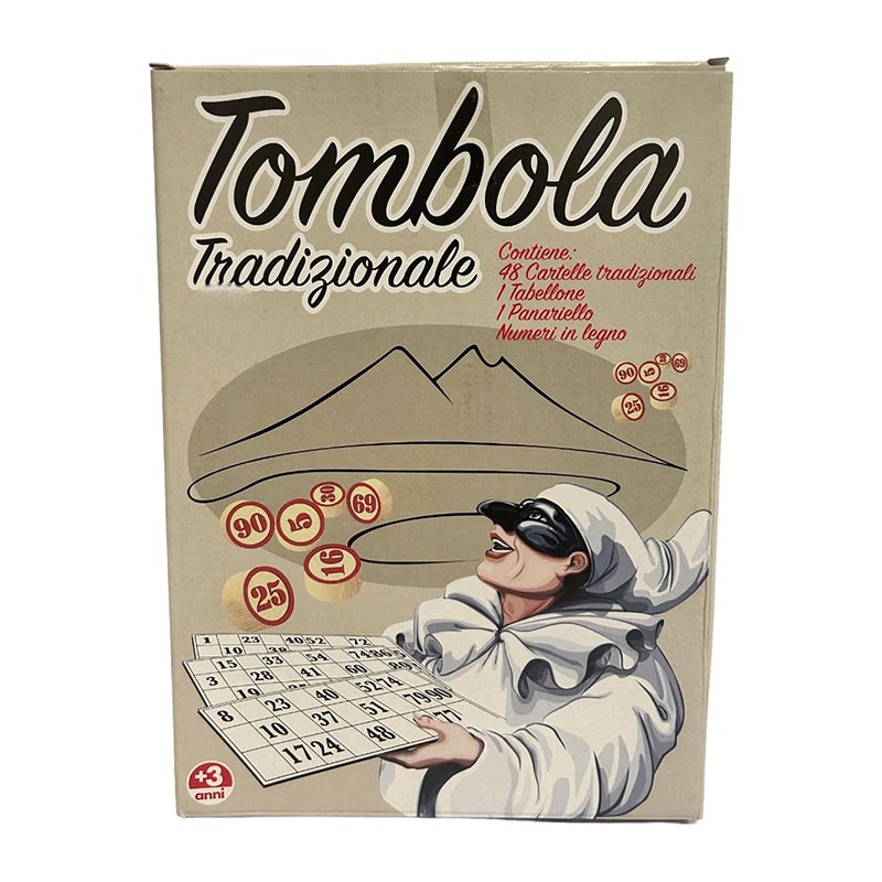 Tombola napoletana tradizionale 48 cartelle numeri panaro natale ta...