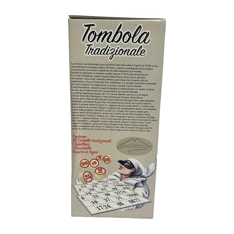 Tombola napoletana tradizionale 48 cartelle numeri panaro natale ta...