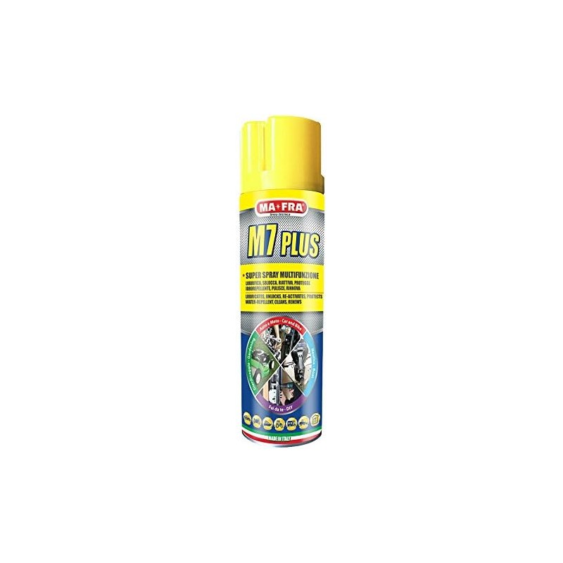 Ma-Fra M7 Plus Spray Multifunzione Lubrificante Sbloccante Riattivante Elettrico 7 Azioni in 1 - 500ml