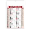 100 pezzi Calendario muro Olandese lungo e stretto 2026 ufficio cas...