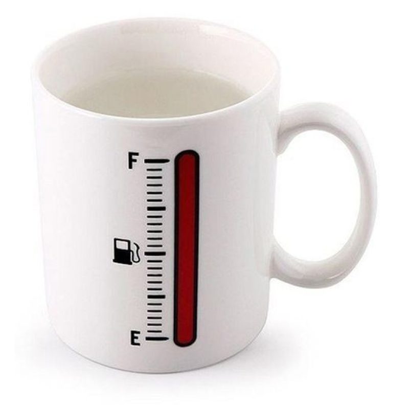 Tazza termica termosensibile magica calore indicatore serbatoio vuoto pieno