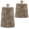 Tronco Base Piede Albero di Natale 40/50cm Decorazione Effetto Legn...