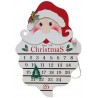 Calendario Avvento in Legno con Babbo Natale Decorativo da Tavolo 3...