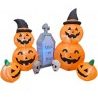 Set Zucche Gonfiabili Halloween 1,65 m con Pompa Decorazione Lapide...
