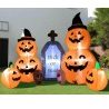 Set Zucche Gonfiabili Halloween 1,65 m con Pompa Decorazione Lapide...