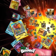 Album Skifidol Italian Brainrot + 7 Carte Universo Allucinazione Cosmica