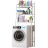 Hongu Scaffale da Bagno Salvaspazio 155X65X25 sopra lavatrice 3 rip...