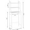 Hongu Scaffale da Bagno Salvaspazio 155X65X25 sopra lavatrice 3 rip...
